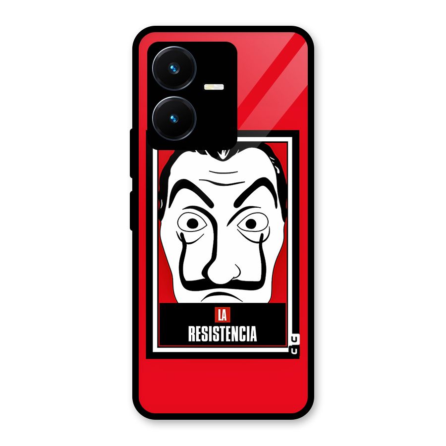La Resistencia Minimalist Glass Back Case for Vivo Y22