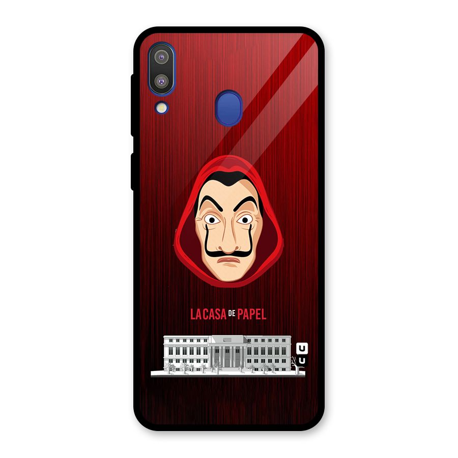 Lacasa Papel Minimalist Glass Back Case for Galaxy M20
