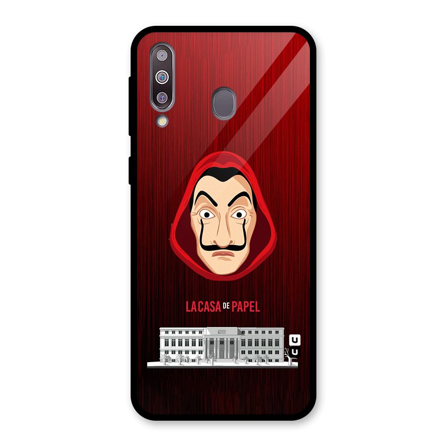 Lacasa Papel Minimalist Glass Back Case for Galaxy M30