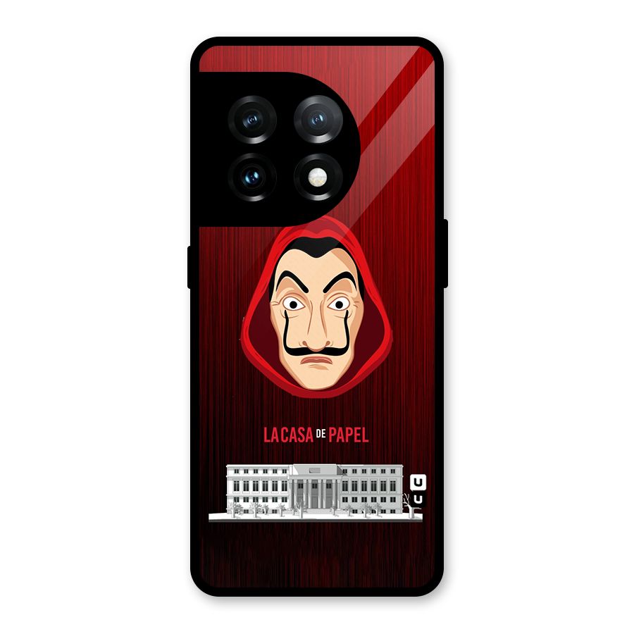 Lacasa Papel Minimalist Glass Back Case for OnePlus 11