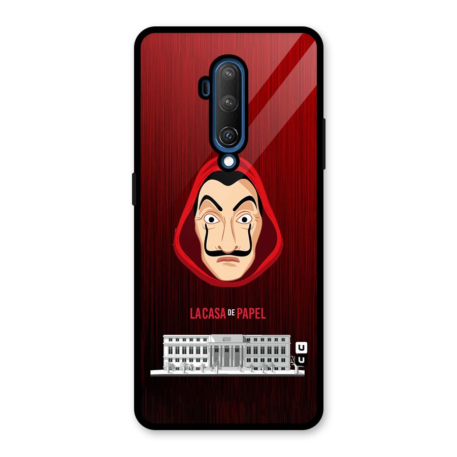 Lacasa Papel Minimalist Glass Back Case for OnePlus 7T Pro