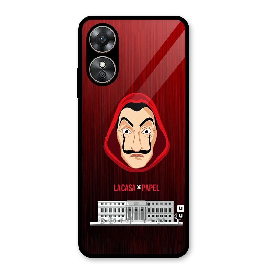 Lacasa Papel Minimalist Glass Back Case for Oppo A17