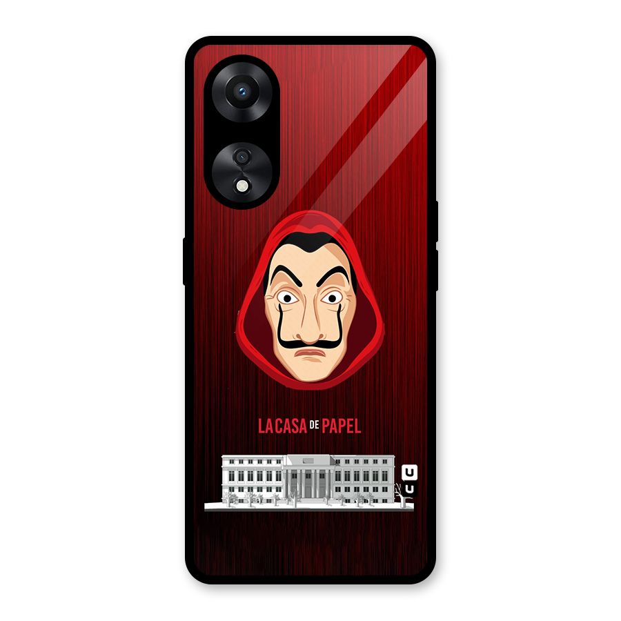 Lacasa Papel Minimalist Glass Back Case for Oppo A78
