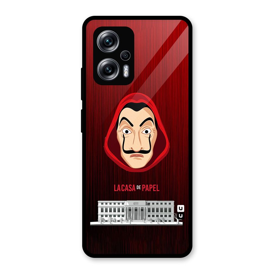 Lacasa Papel Minimalist Glass Back Case for Redmi K50i