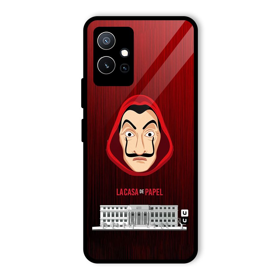 Lacasa Papel Minimalist Glass Back Case for Vivo T1 5G