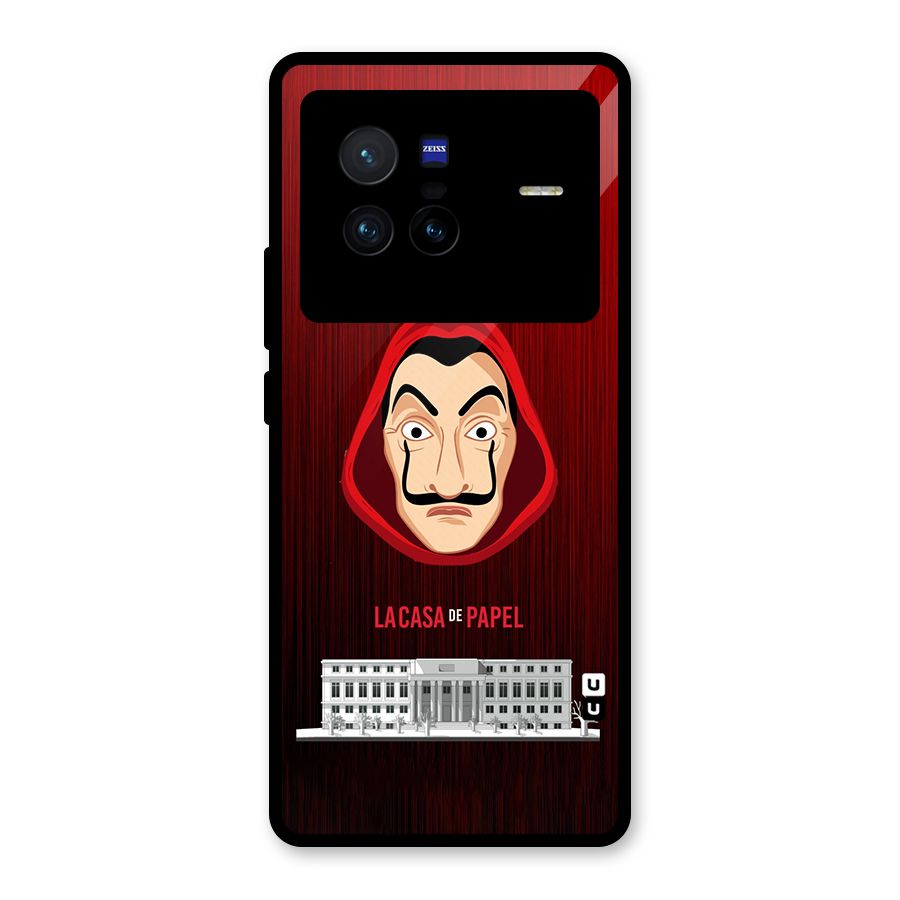 Lacasa Papel Minimalist Glass Back Case for Vivo X80