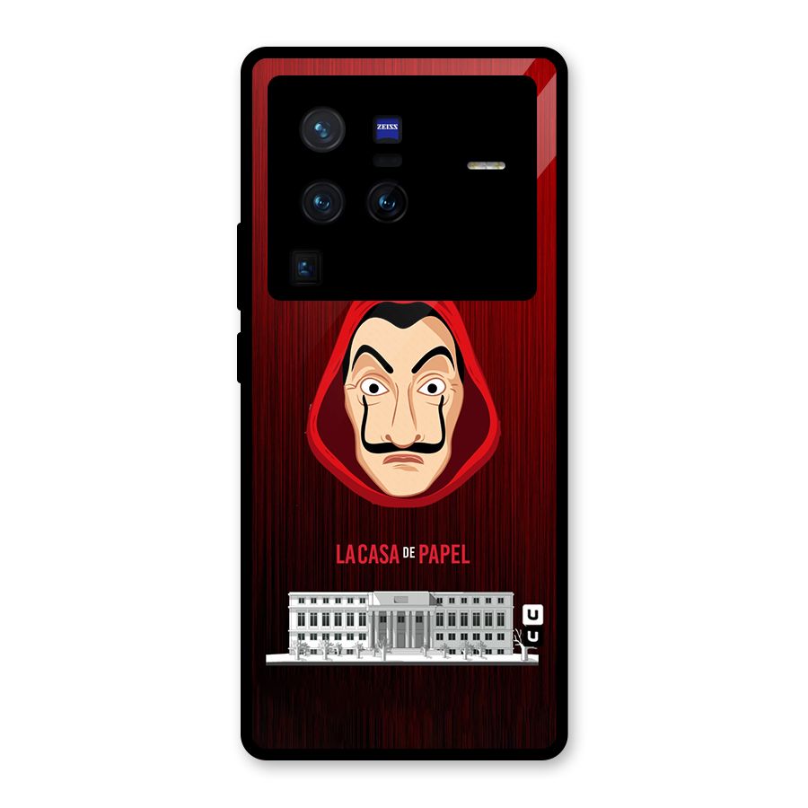 Lacasa Papel Minimalist Glass Back Case for Vivo X80 Pro
