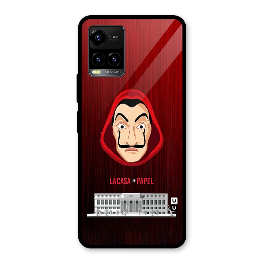 Lacasa Papel Minimalist Glass Back Case for Vivo Y21T