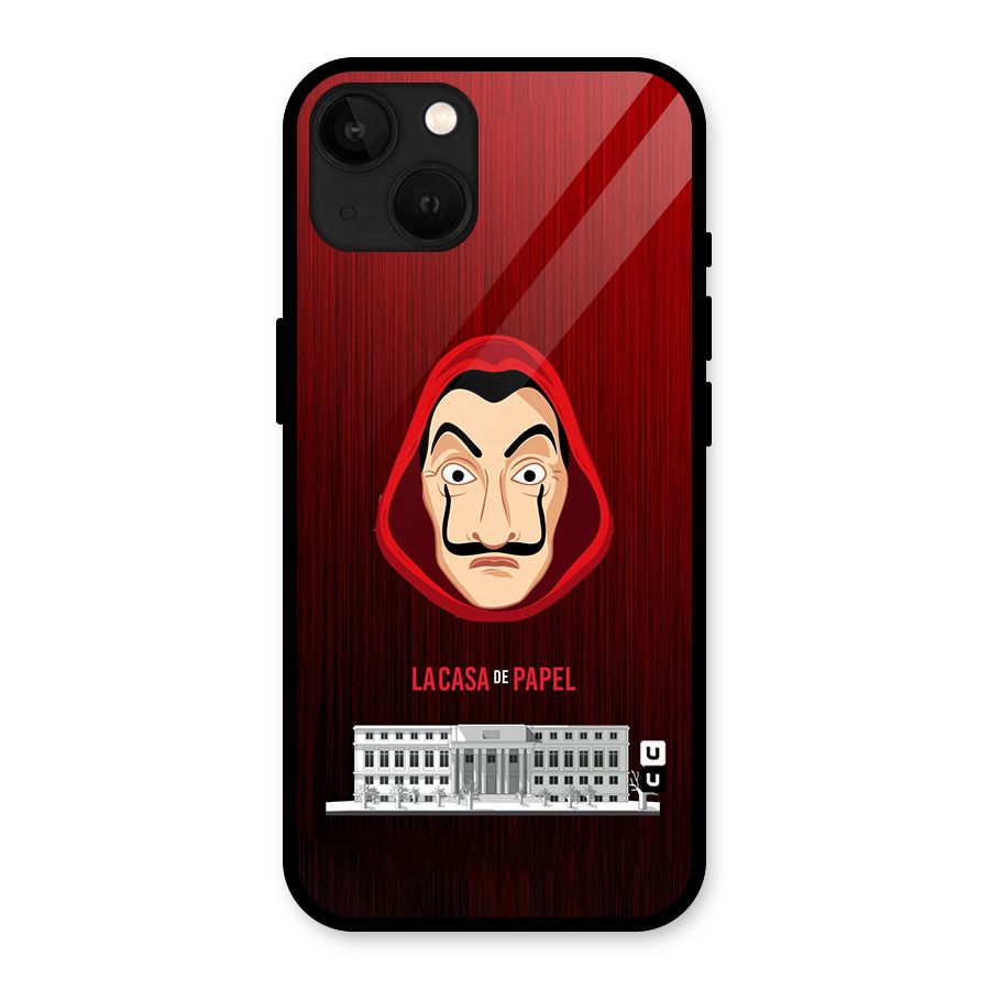 Lacasa Papel Minimalist Glass Back Case for iPhone 13