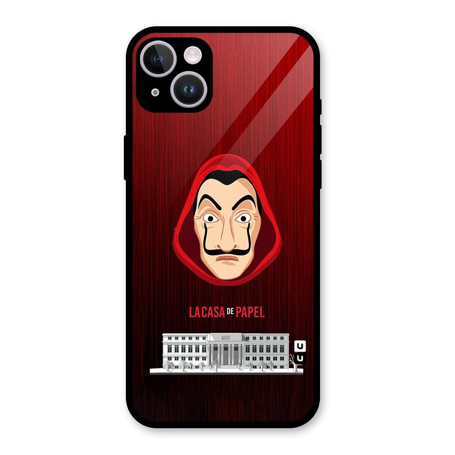 Lacasa Papel Minimalist Glass Back Case for iPhone 14 Plus