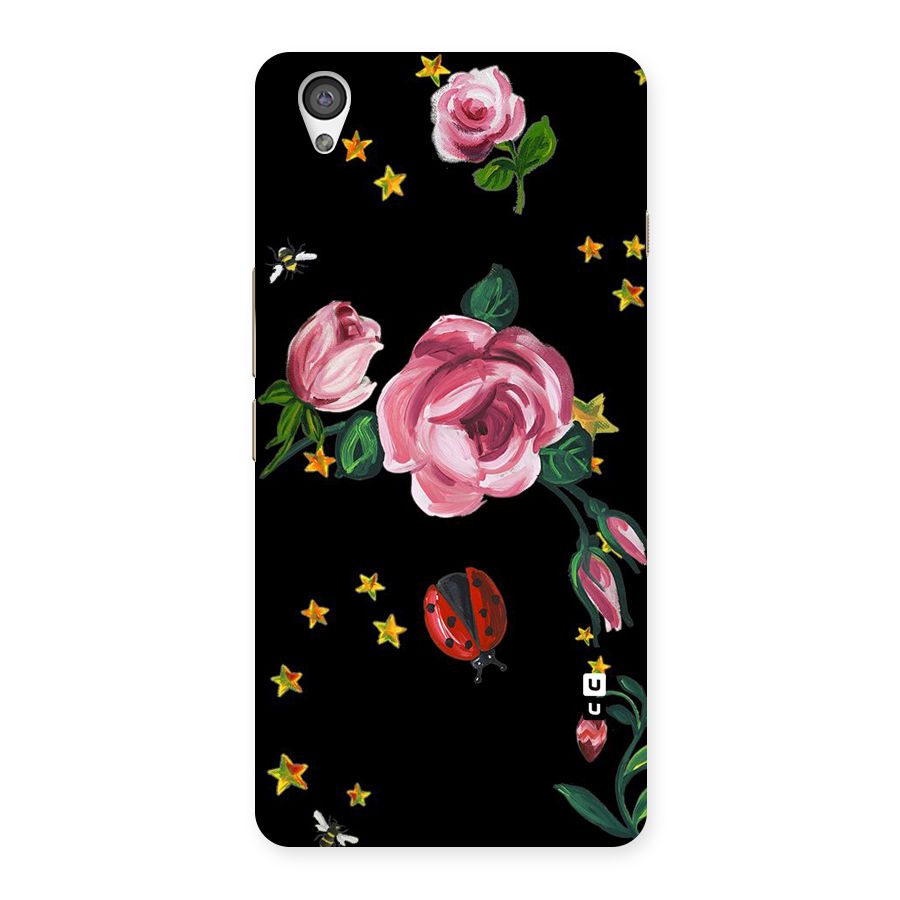 Ladybird And Floral Back Case for OnePlus X