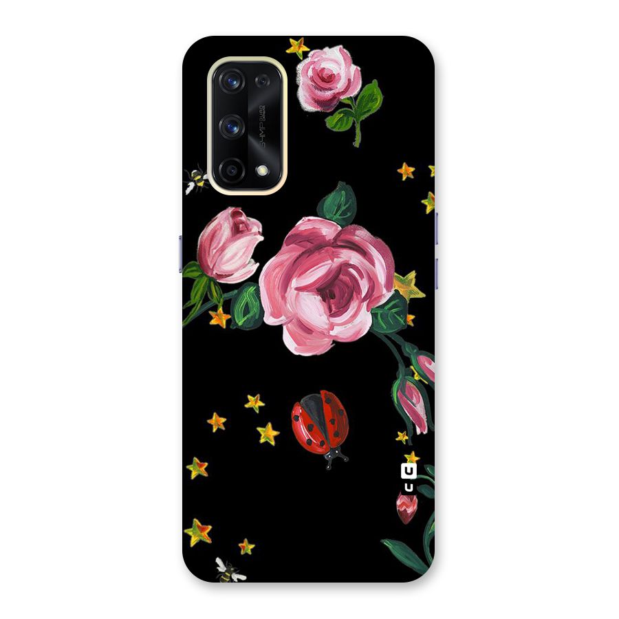 Ladybird And Floral Glass Back Case for Realme X7 Pro