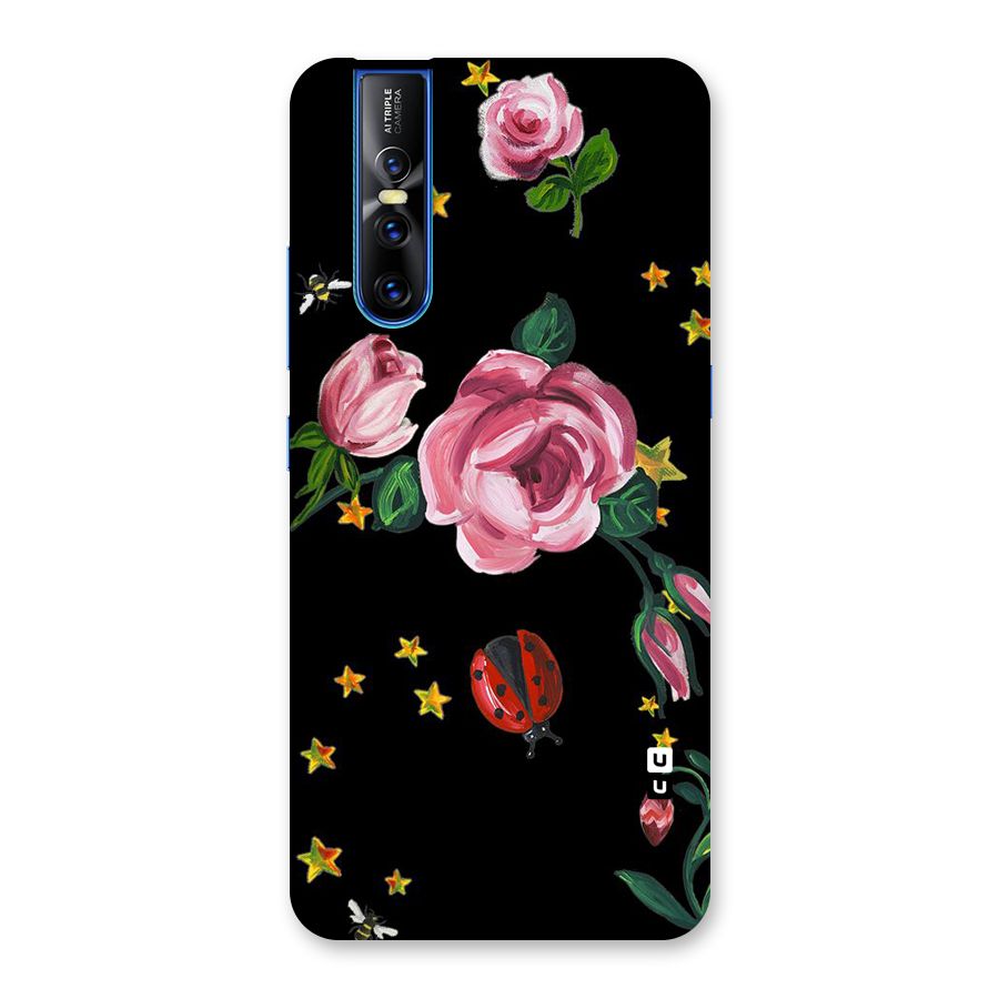 Ladybird And Floral Back Case for Vivo V15 Pro