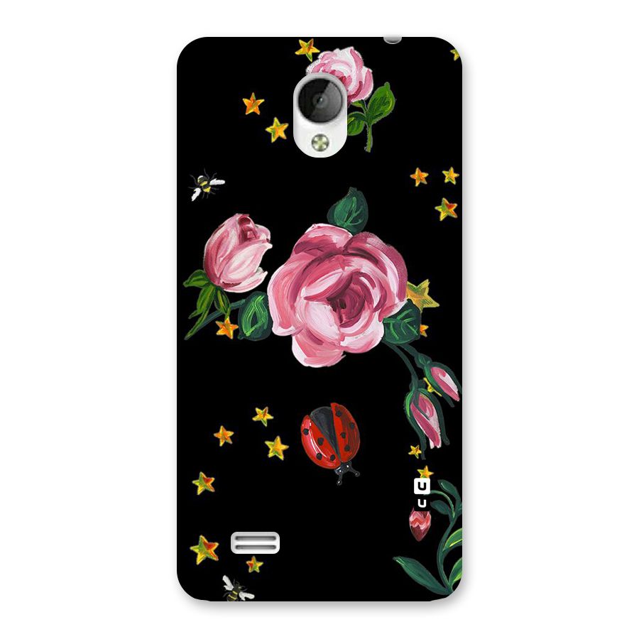 Ladybird And Floral Back Case for Vivo Y21