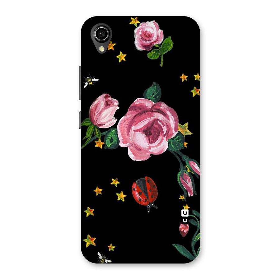 Ladybird And Floral Back Case for Vivo Y90