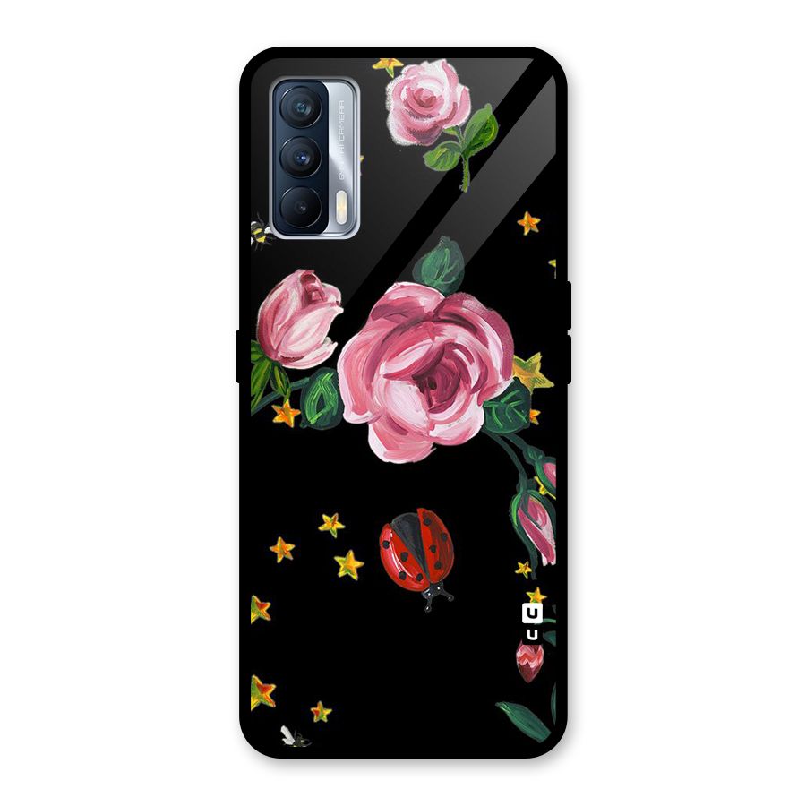 Ladybird And Floral Glass Back Case for Realme X7