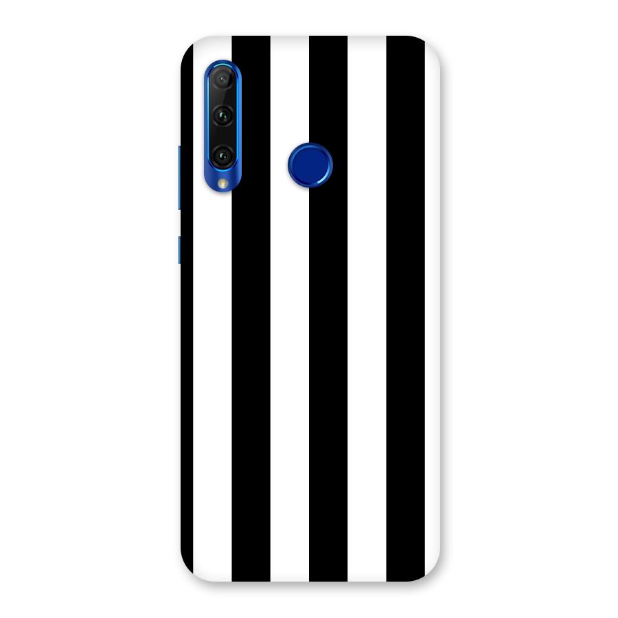 Lavish Black Stripes Back Case for Honor 20i