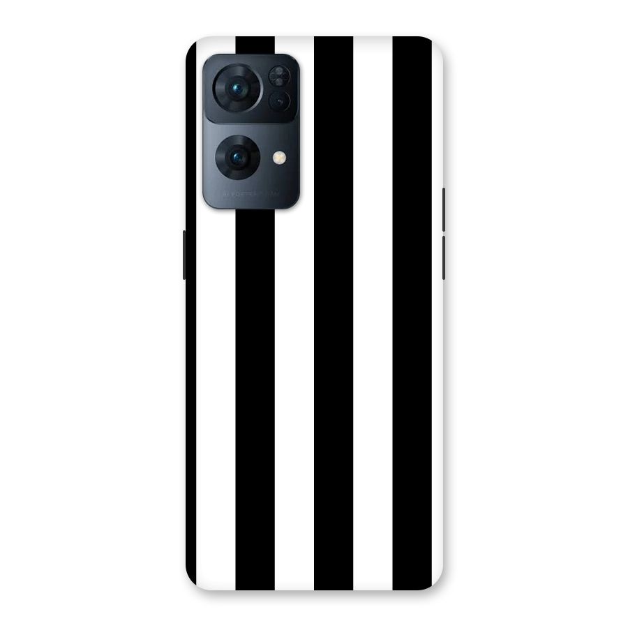 Lavish Black Stripes Back Case for Oppo Reno7 Pro 5G