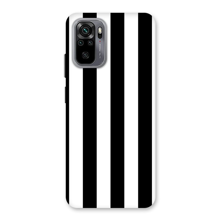 Lavish Black Stripes Back Case for Redmi Note 10