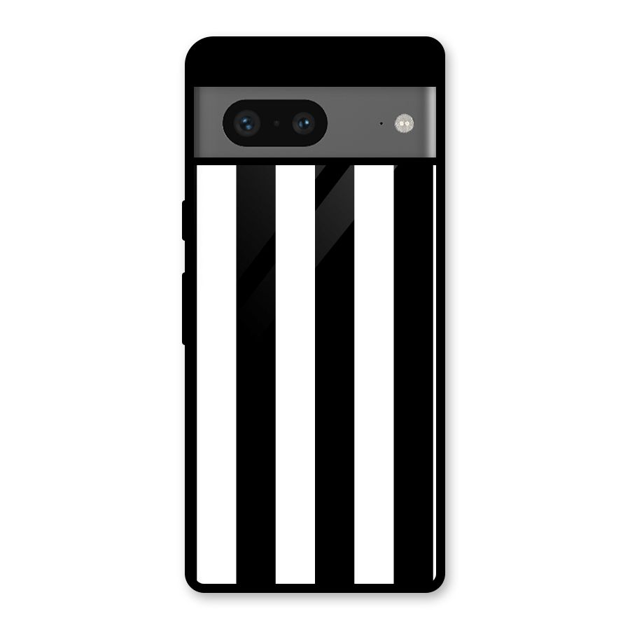 Lavish Black Stripes Glass Back Case for Google Pixel 7