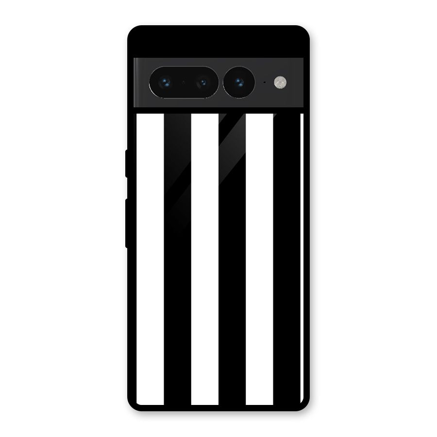 Lavish Black Stripes Glass Back Case for Google Pixel 7 Pro