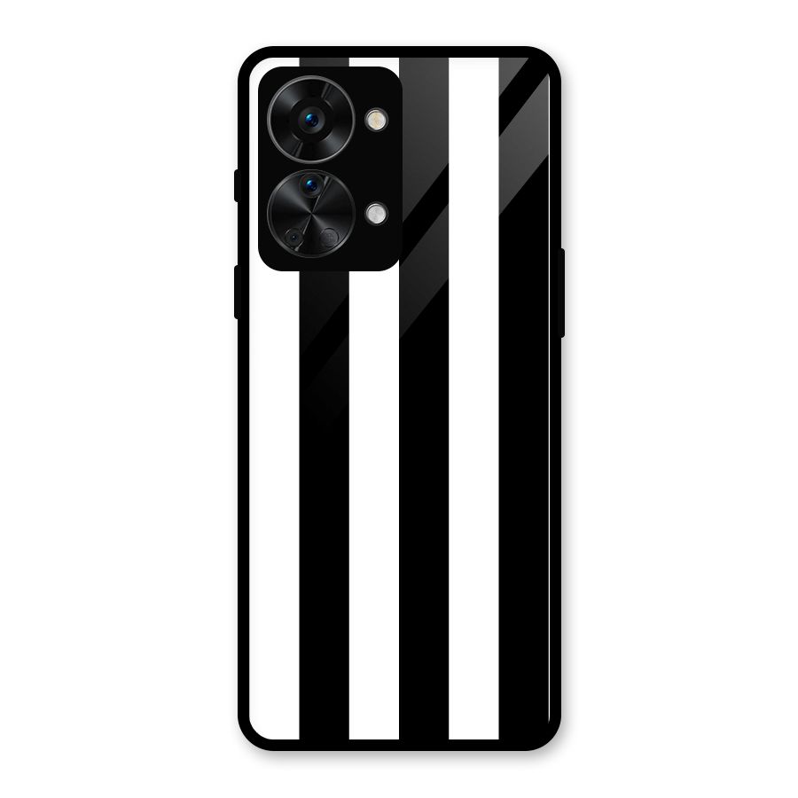 Lavish Black Stripes Glass Back Case for OnePlus Nord 2T
