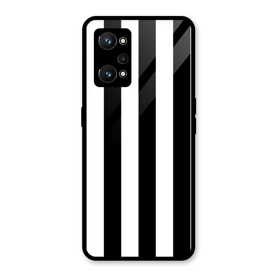 Lavish Black Stripes Glass Back Case for Realme GT Neo 3T