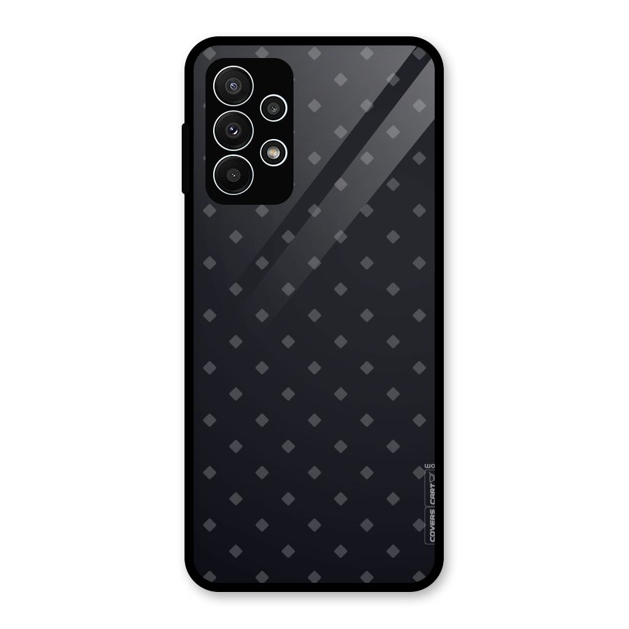 Lavish Diamond Pattern Glass Back Case for Galaxy A23