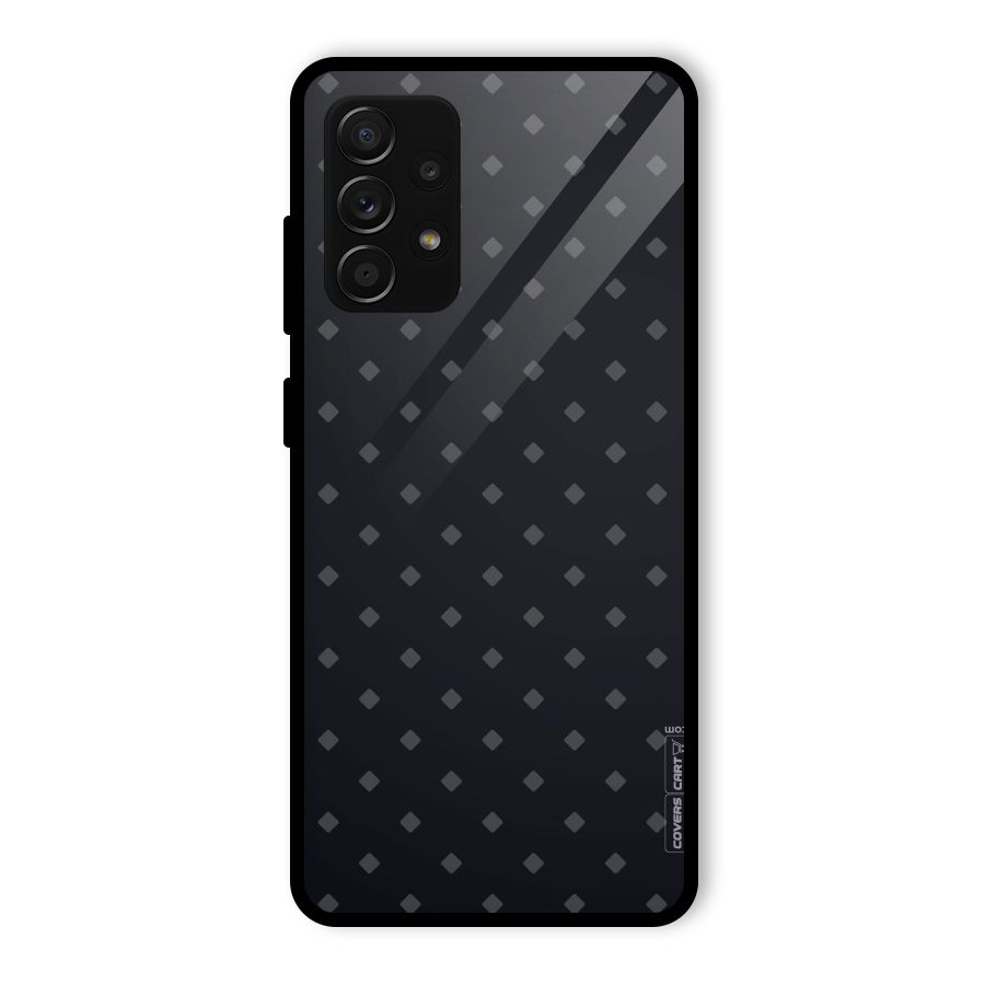Lavish Diamond Pattern Glass Back Case for Galaxy A53 5G