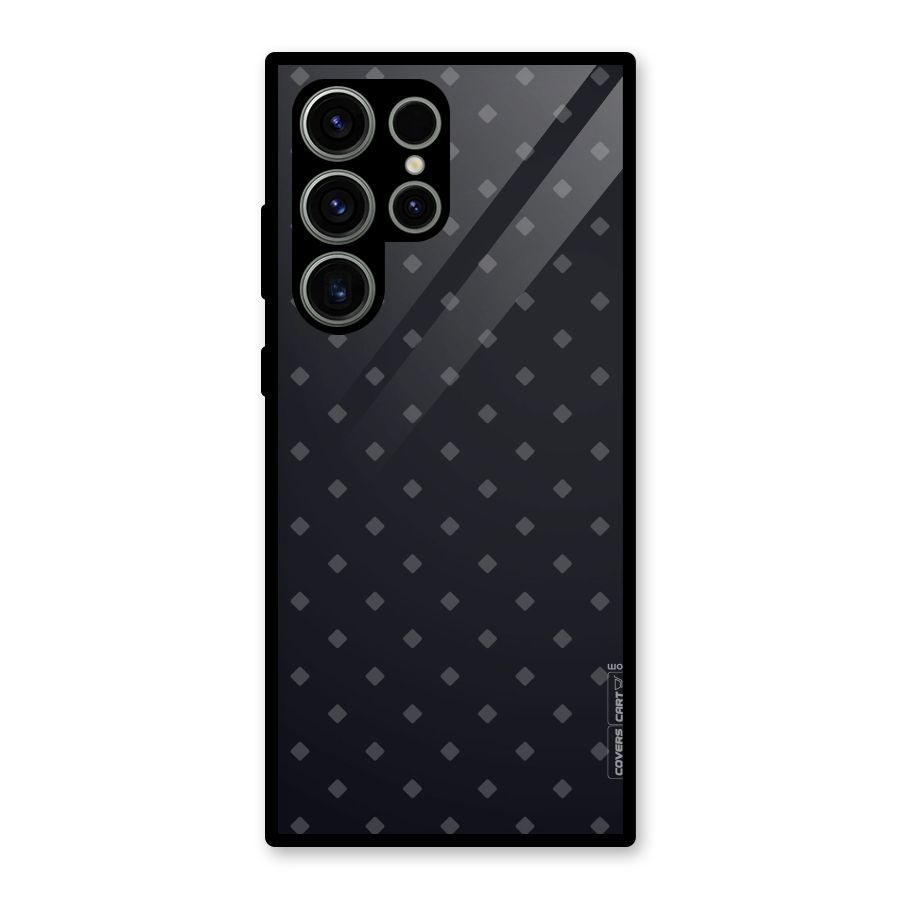 Lavish Diamond Pattern Glass Back Case for Galaxy S23 Ultra