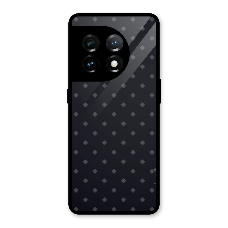 Lavish Diamond Pattern Glass Back Case for OnePlus 11