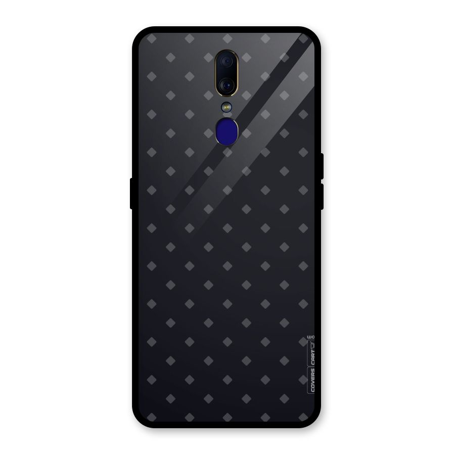 Lavish Diamond Pattern Glass Back Case for Oppo F11