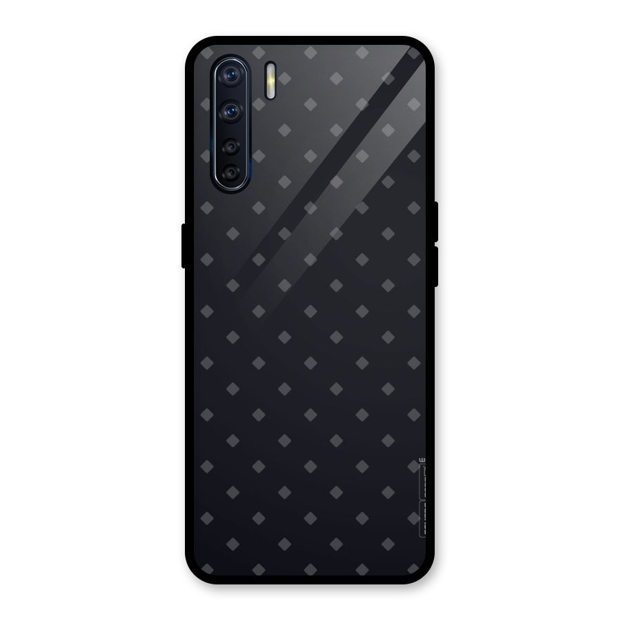 Lavish Diamond Pattern Glass Back Case for Oppo F15