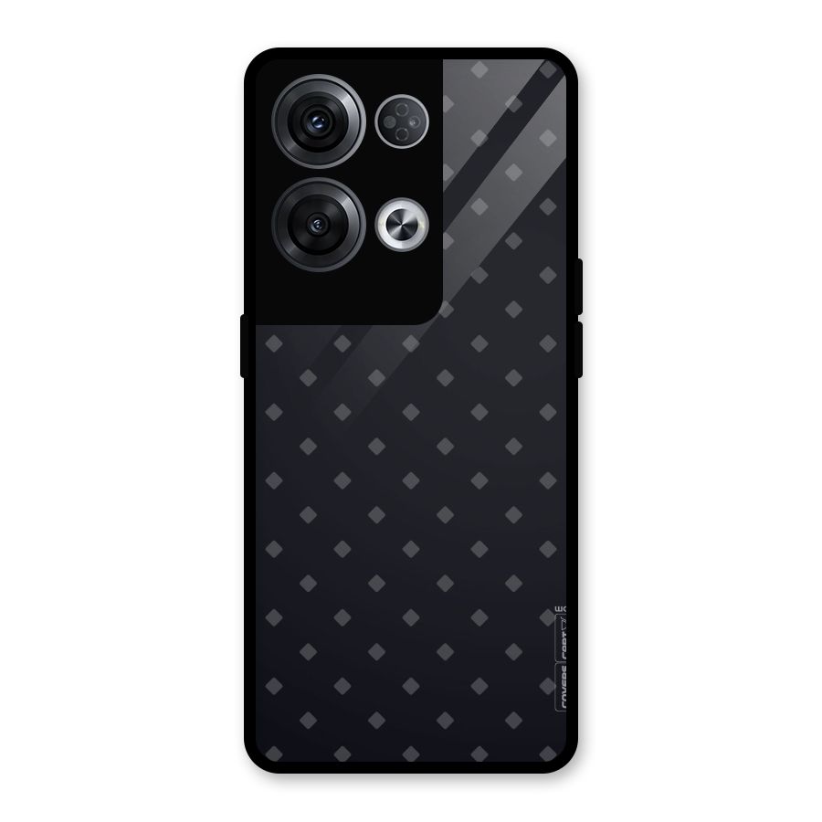 Lavish Diamond Pattern Glass Back Case for Oppo Reno8 Pro 5G