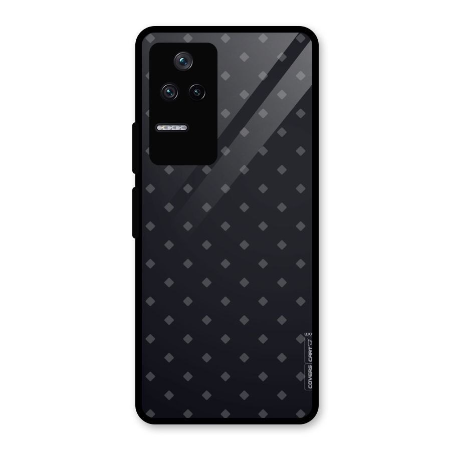 Lavish Diamond Pattern Glass Back Case for Poco F4 5G