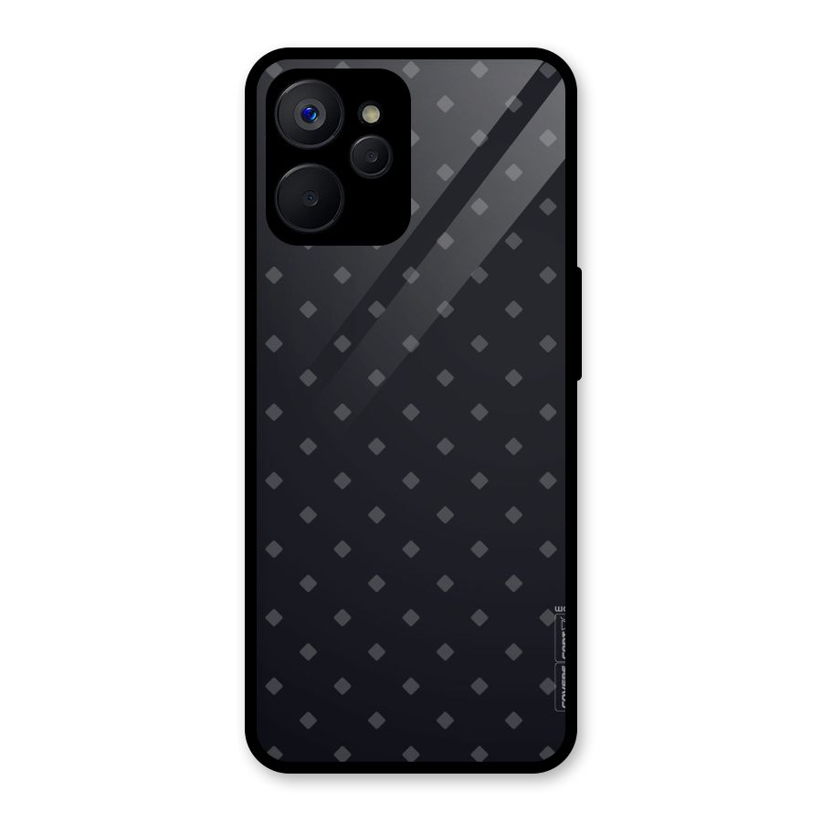 Lavish Diamond Pattern Glass Back Case for Realme 9i 5G
