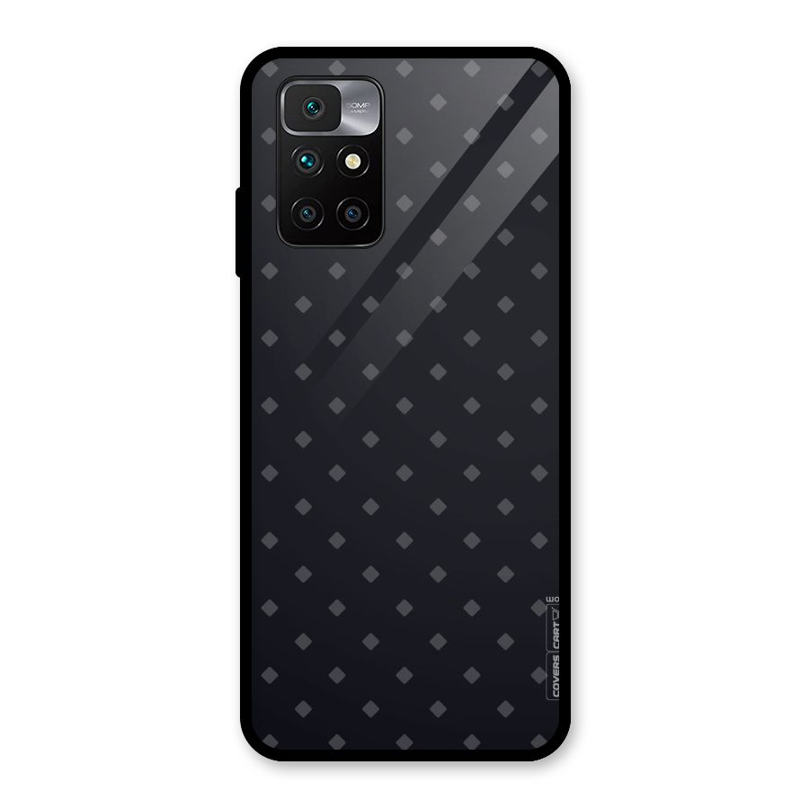 Lavish Diamond Pattern Glass Back Case for Redmi 10 Prime
