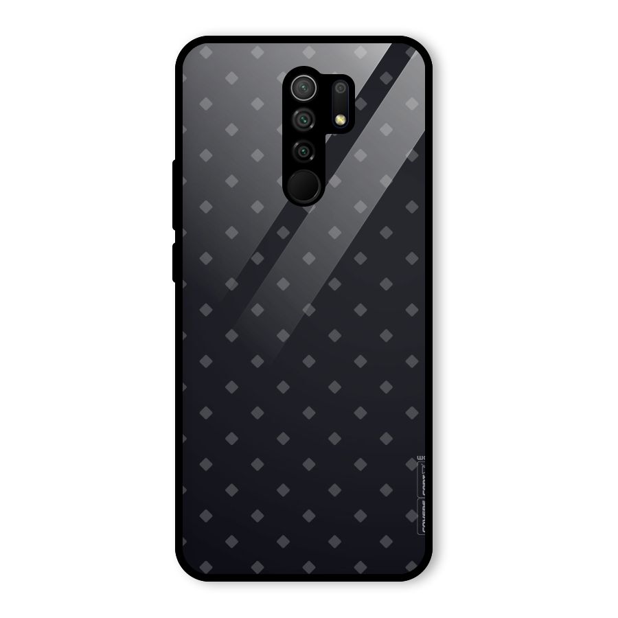 Lavish Diamond Pattern Glass Back Case for Redmi 9 Prime