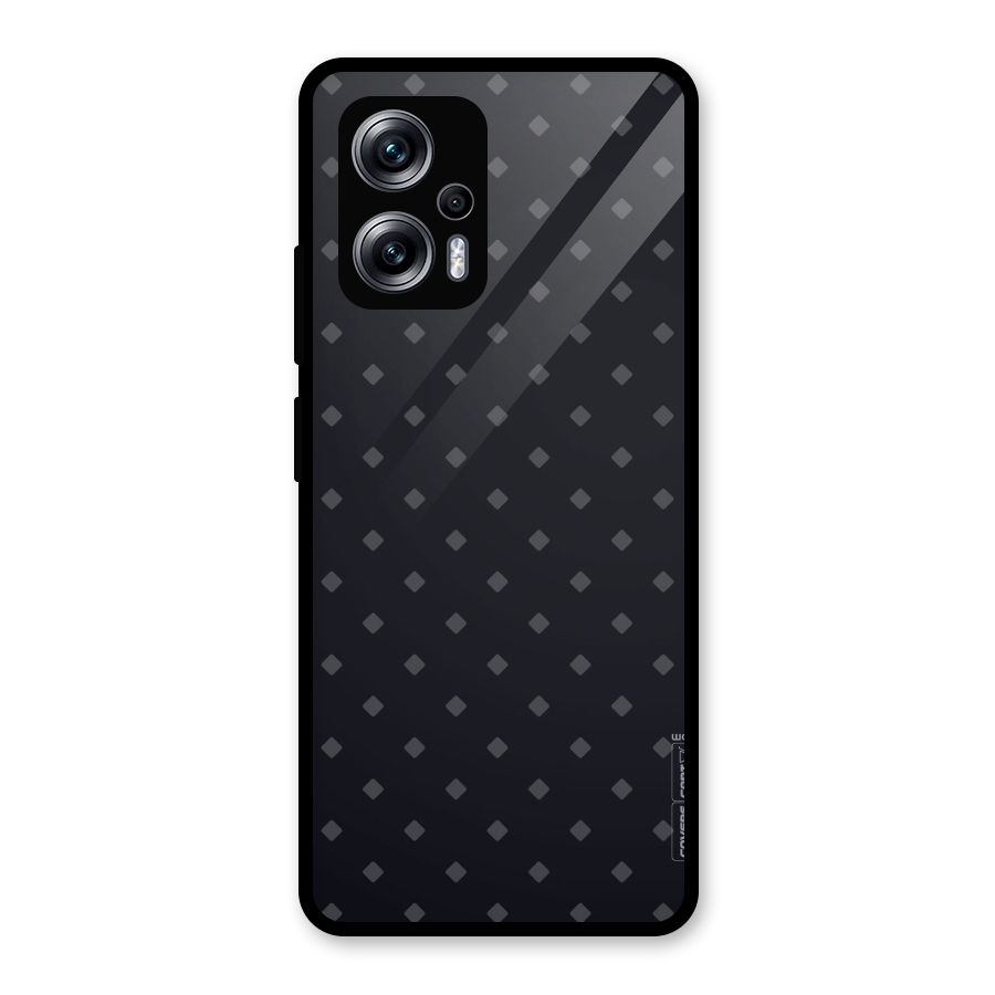 Lavish Diamond Pattern Glass Back Case for Redmi K50i