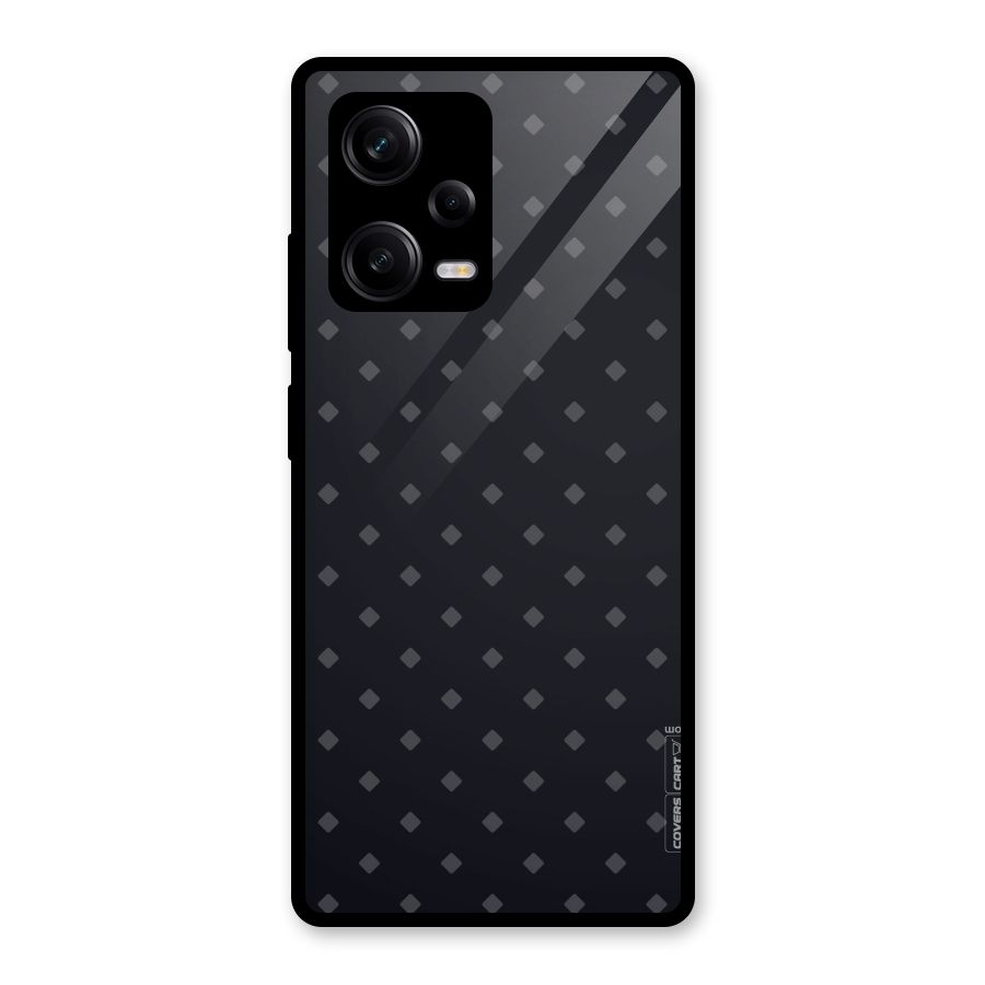 Lavish Diamond Pattern Glass Back Case for Redmi Note 12 Pro
