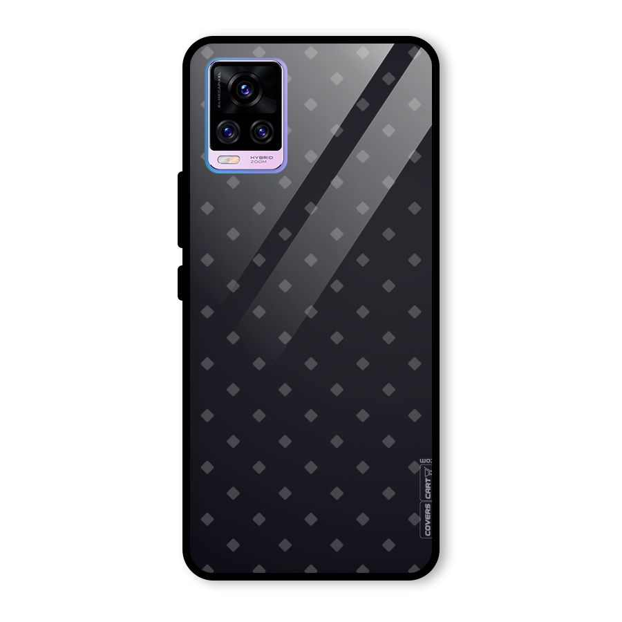 Lavish Diamond Pattern Glass Back Case for Vivo V20 Pro