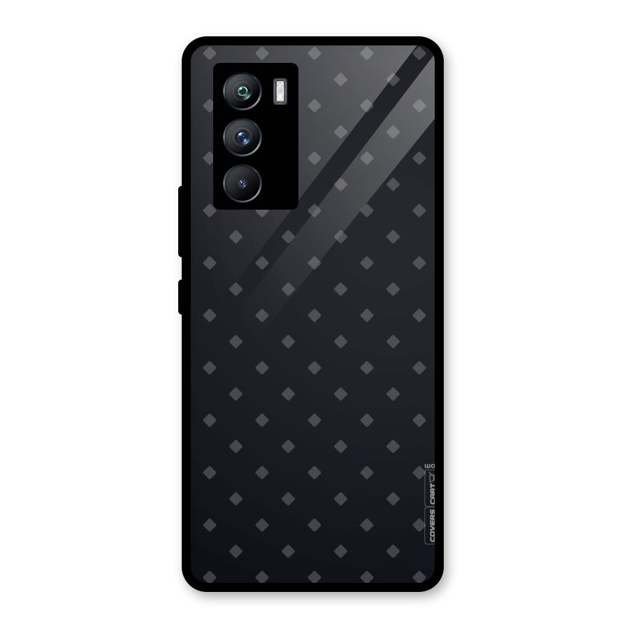 Lavish Diamond Pattern Glass Back Case for Vivo iQOO 9 SE
