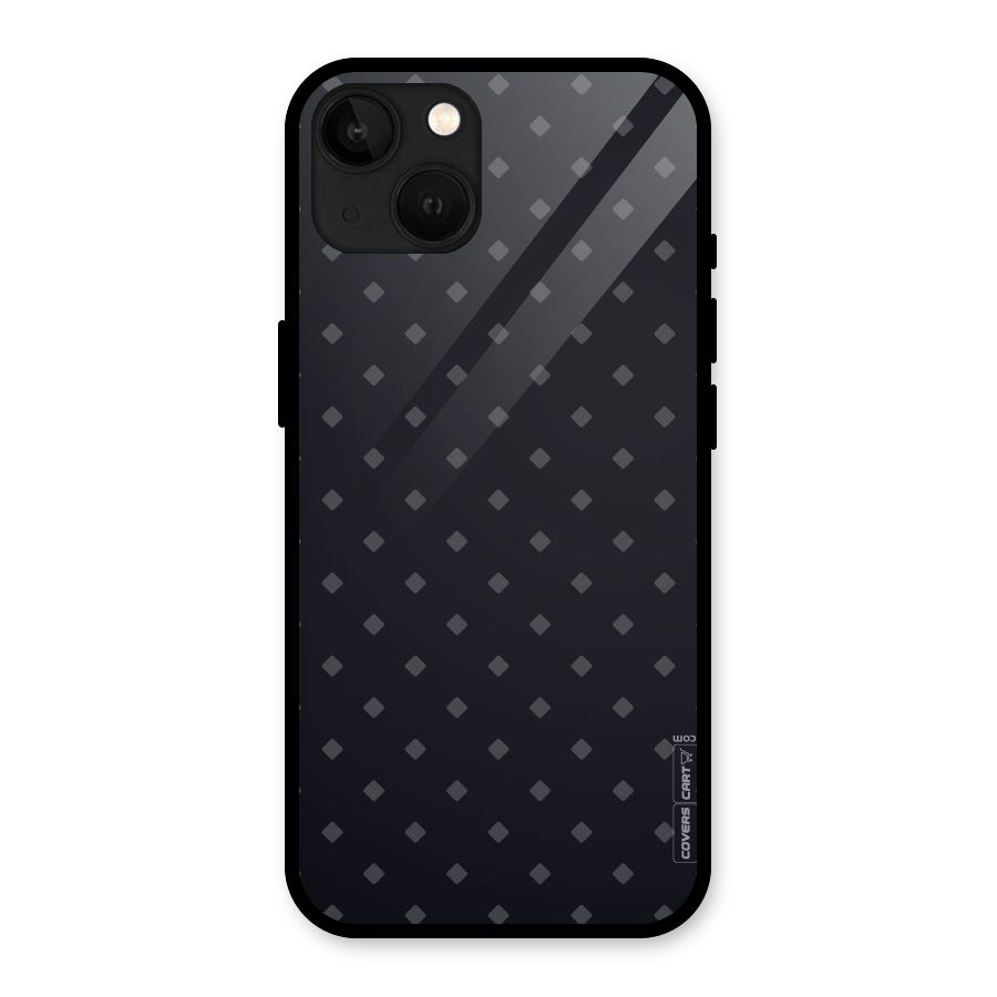 Lavish Diamond Pattern Glass Back Case for iPhone 13