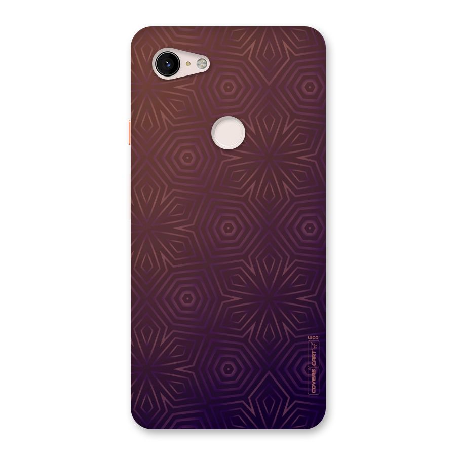 Lavish Purple Pattern Back Case for Google Pixel 3 XL