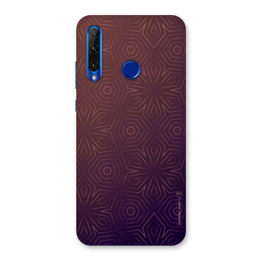 Lavish Purple Pattern Back Case for Honor 20i