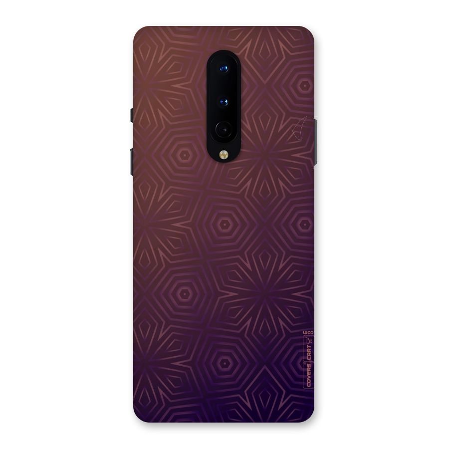 Lavish Purple Pattern Back Case for OnePlus 8