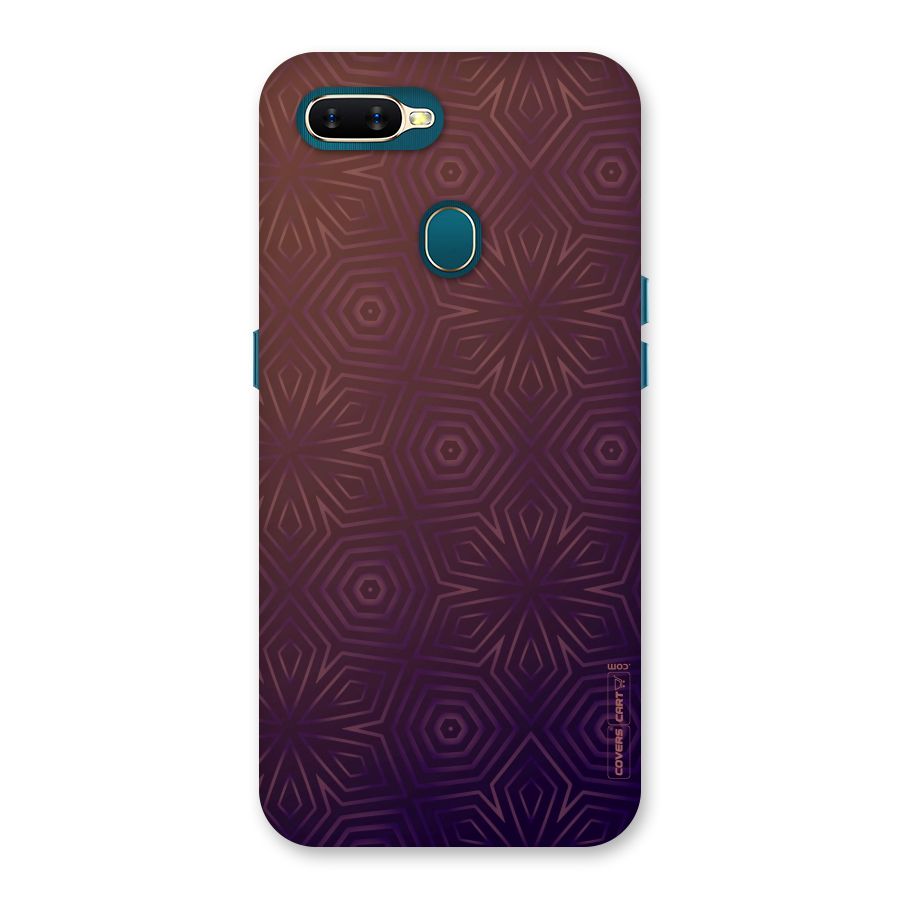 Lavish Purple Pattern Back Case for Oppo A11k