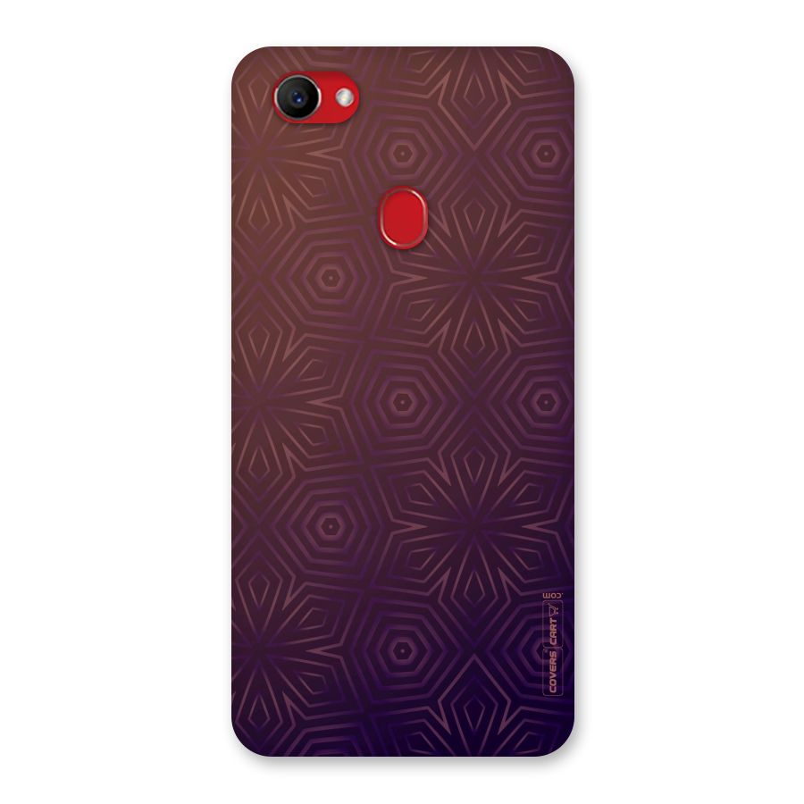 Lavish Purple Pattern Back Case for Oppo F7