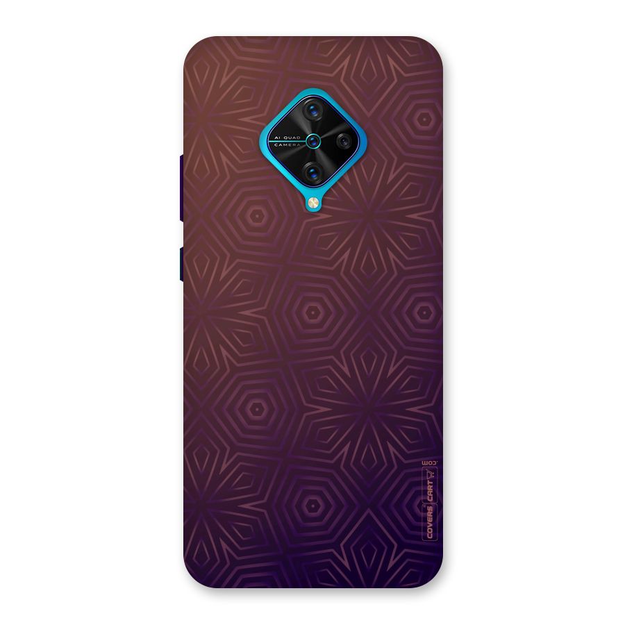 Lavish Purple Pattern Back Case for Vivo S1 Pro