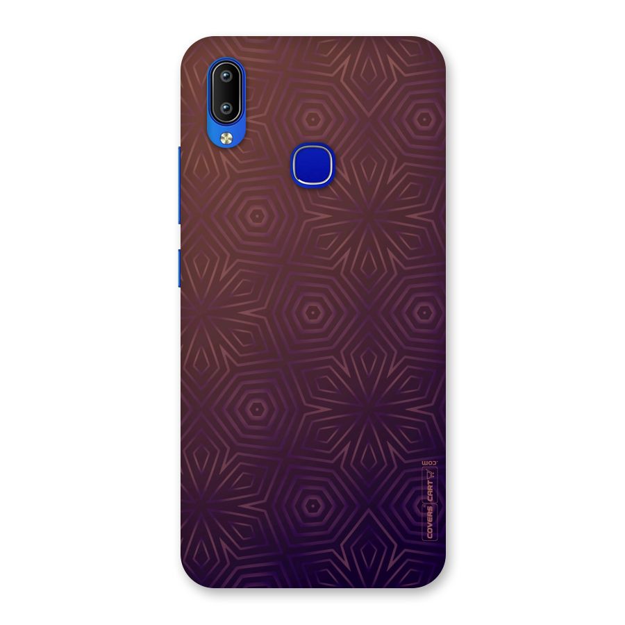 Lavish Purple Pattern Back Case for Vivo Y91